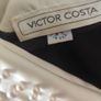 Victor Costa Designer Vintage Velvet Pearl Dress Image 5