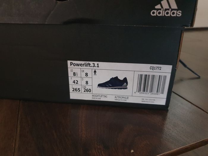 Adidas Mens Powerlift 3.1 Weightlifting Shoes - size 8 UK