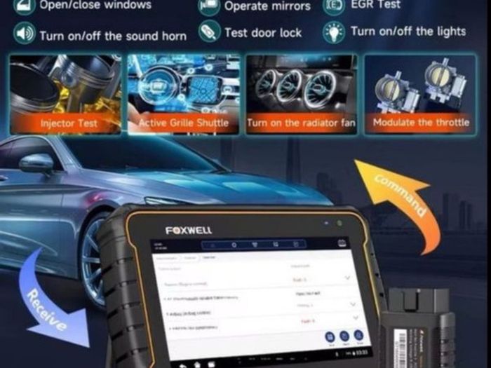 Bluetooth FOXWELL GT60 OBD2 Diagnostic Tool Full System Active Test Car Code Reader 24 Reset Service Professional OBD 2 Automotive Scanner