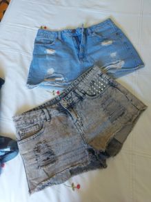 Denim shorts