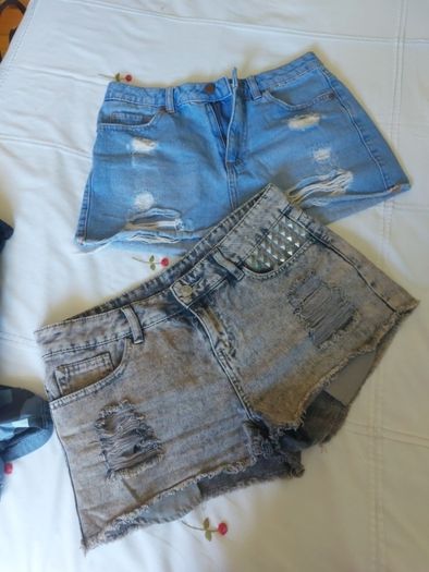Denim shorts