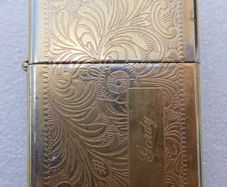 Vintage VENETIAN Engraved Zippo  Lighter Bradford