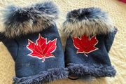 Fur Fingerless Gloves / Mittens