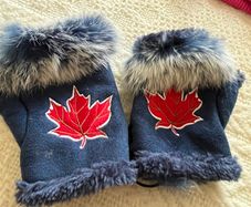 Fur Fingerless Gloves / Mittens