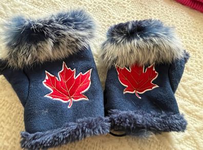 Fur Fingerless Gloves / Mittens