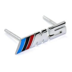 1X 3D M5 Metal Chrome Car Front Grill BMW M Performance Sport Badge Grille Emblem For M3 M5 X1 X3 X5 X6 E30 E90 E84 E83 F25 E91 E60 F15 F16 E70 F30 F20