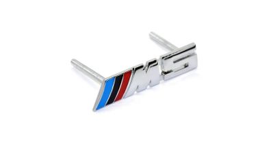 1X 3D M5 Metal Chrome Car Front Grill BMW M Performance Sport Badge Grille Emblem For M3 M5 X1 X3 X5 X6 E30 E90 E84 E83 F25 E91 E60 F15 F16 E70 F30 F20