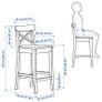 Ikea Rosentorp Bar Stool White Image 3