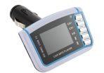 New Car FM MP3 Transmitter With Micro USB TF Slot Card Remote Control Cable #380
