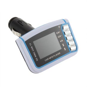 New Car FM MP3 Transmitter With Micro USB TF Slot Card Remote Control Cable #380