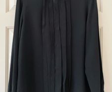 Size 14 Ladies Black Blouse by Paul Costelloe