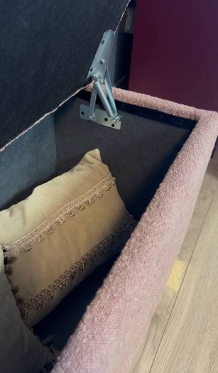 Elegance Boucle Ottoman with Storage 100x40