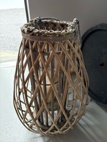 wicker lanterns