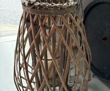 wicker lanterns