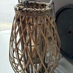 wicker lanterns