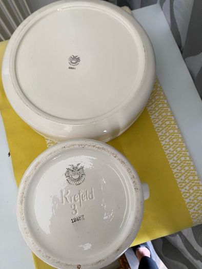 ceramic vintage wash bowls & matching pitchers