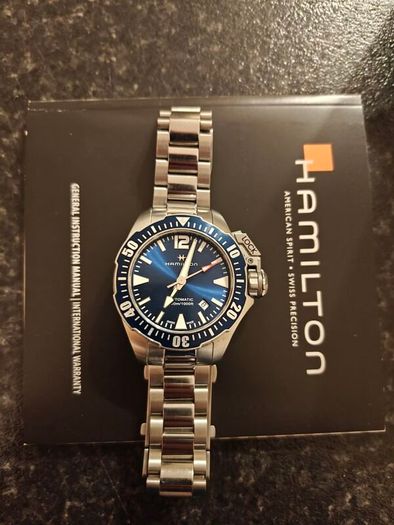 Hamilton Khaki Navy Frogman Blue