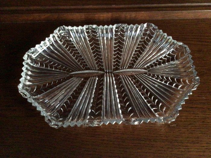 Vintage Clear cut glass dressing table set