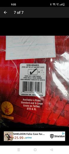 Dr Ben adult costume size medium new in packaging