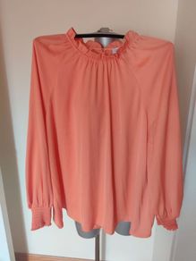 Brand new Gallery orange long sleeve blouse size UK18 EU46 Postage included