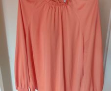 Brand new Gallery orange long sleeve blouse size UK18 EU46 Postage included