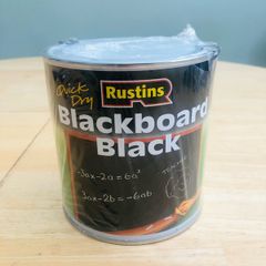 Rustins Blackboard Black Paint 1ltr