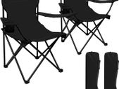 2Packs Lawn Chairs Portable Chair with Strap Bag Beach Chairs Folding Lightweight Sturdy Camping Chairs Beach Chairs with Beverage Holder Black