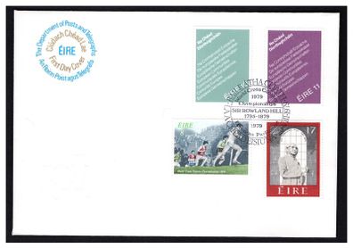 1979 Ireland Events: Worlds Cross Country Championships. European Parliamentary Elections. Centenary of the Death of Sir Rowland Hill Commemorative Stamps Post & Telegraph First Day Cover (FDC)