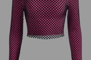 New fishnet Crop Tee