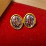 Vintage Purple Lavender Earrings Image 8