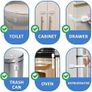 Child Safety Strap Locks for Cupboards, Fridge, Cabinets, Drawers, Dishwasher, Toilet, 3M Adhesive No Drilling (4 Pack) Image 2