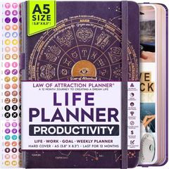 Law of Attraction Planner - 12 Month Undated Journal - New and unused A5 Size