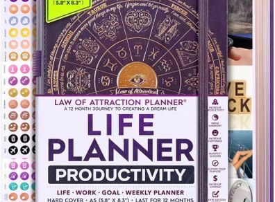 Law of Attraction Planner - 12 Month Undated Journal - New and unused A5 Size