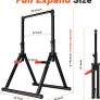 Power Tower Pull Up Dip Station Foldable, Pull Up Bar Station Adjustable, Multi-Function Home Gym, Strength Training Fitness Equipment Image 8