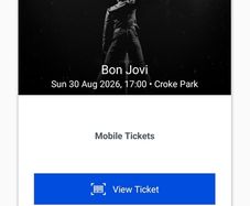 Bon Jovi Croke Park 30th Aug Pitch Standing
