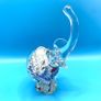 Vintage Murano Style Art Glass Elephant Paperweight: Image 9