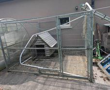 Dog Run and house.   Galvanized