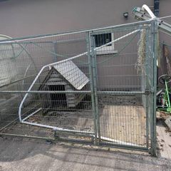 Dog Run and house.   Galvanized