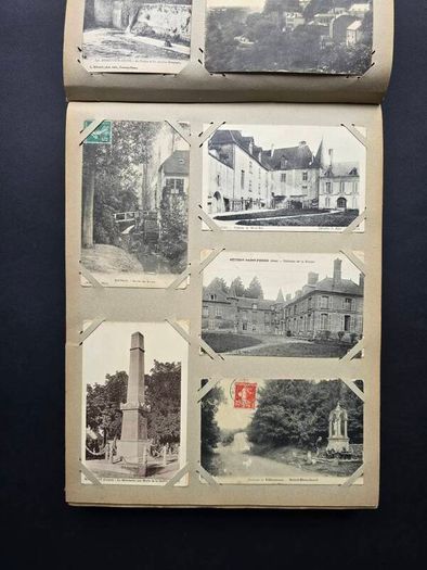 France  Large Vintage Postcard Album approx 500 cards 1900 1940 towns cities landscapes