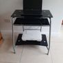 Black Glass Console Desk Image 3