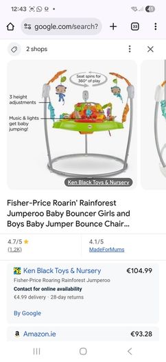 Fisher Price Roarin Rainforest Jumperoo