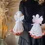 Special standing crochet angel with crystals Image 2