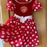 Disney Minnie Mouse Red & White Polka Dot Costume / Halloween Dress Image 10