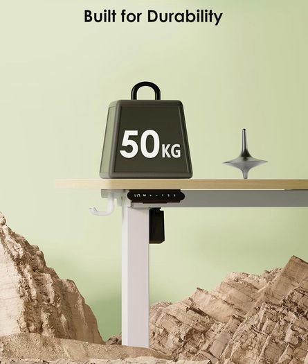 Standing Desk, 80cm Small Height Adjustable Desk with 3 Memory Heights
