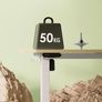 Standing Desk, 80cm Small Height Adjustable Desk with 3 Memory Heights Image 3
