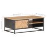 Coffee Table 90x50x35 cm Solid Acacia Wood Image 3