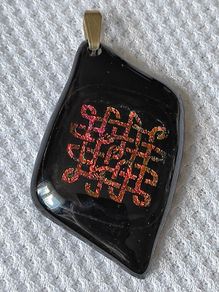 Dichoric glass pendant