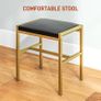 Dressing Table Set, with Storage and Stool - Black Image 3
