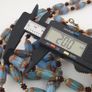 Vintage Venetian Style Sky Blue Trade Beads Necklace Image 10