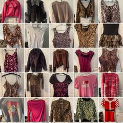 Pink / Leopard print bundle size 8/10 ,37 women's pieces